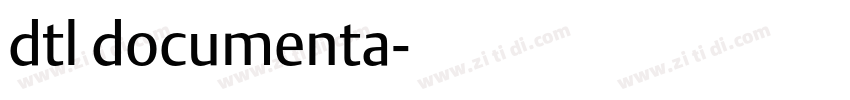 dtl documenta字体转换